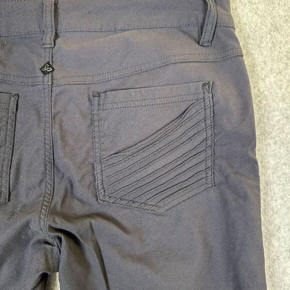 Prana brenna pant womens 10 moto skinny dark grey mid rise - Picture 5 of 11